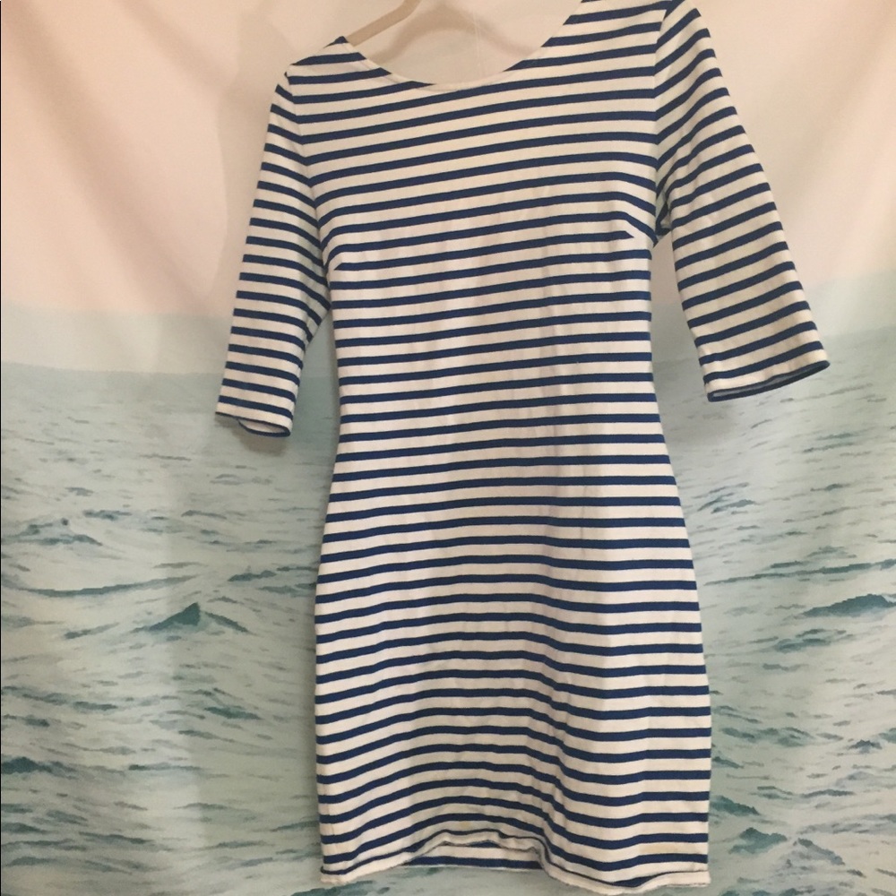 GORGEOUS French blue and white dress